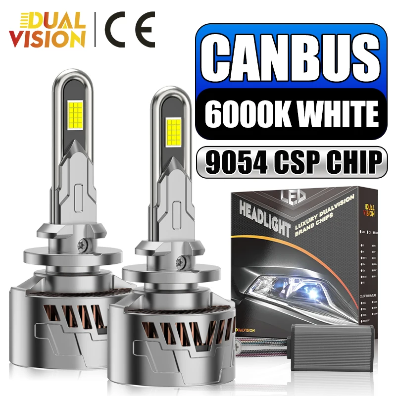 

Dualvision H4 LED Light Canbus EMC K5C H7 H27 880 881 H1 H8 H9 H11 9005 HB3 9012 HIR2 Car Headlight Bulb 30PCS 9054 CSP Fog Lamp
