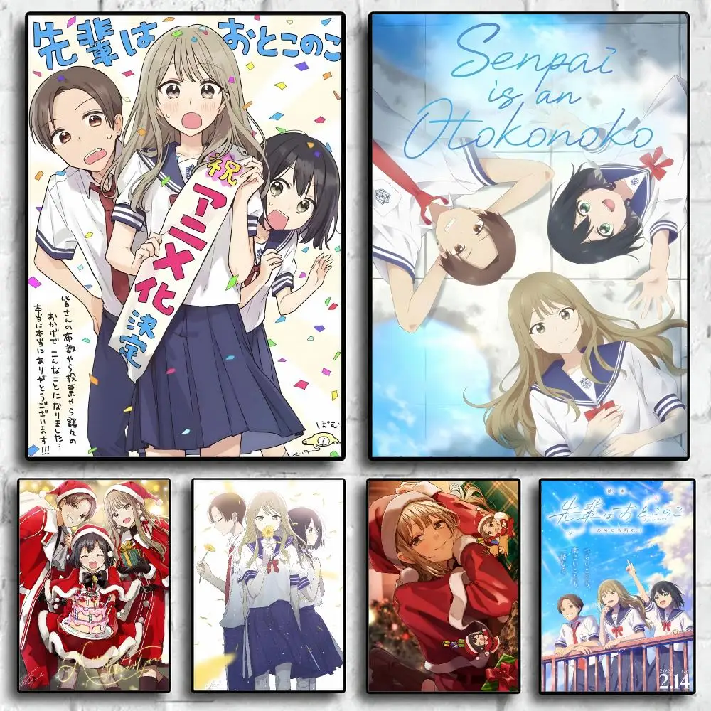 anime Senpai Is an Otokonoko Poster Wall Posters Art Print HD Print Self-Adhesive Waterproof Wall Stickers Room Decoration