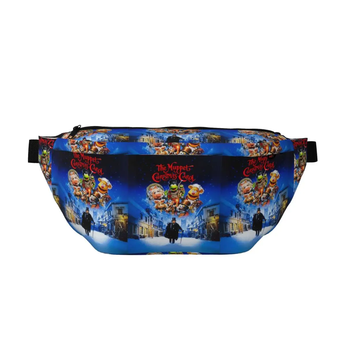crossbody-waist-bag-muppet-christmas-carol-men-women-adjustable-fanny-pack-travel-running-money-phone-pouch-chest-bag