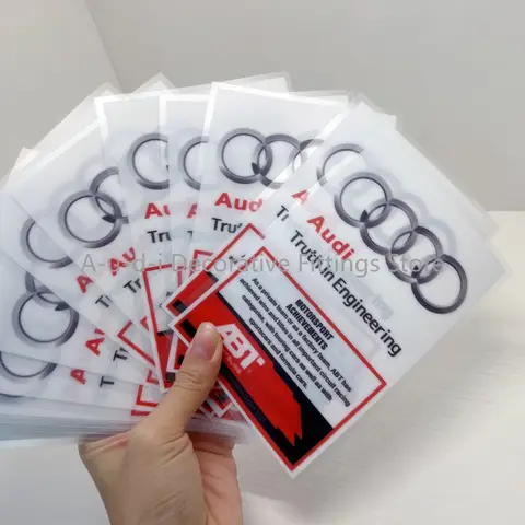 독일 JDM 스타일 정전기 자동차 스티커 자동차 인테리어 창 앞 유리 장식 아우디 TT S RS A3A4A5A7S3 S5 S6 S7 Q3 Q5 Q7