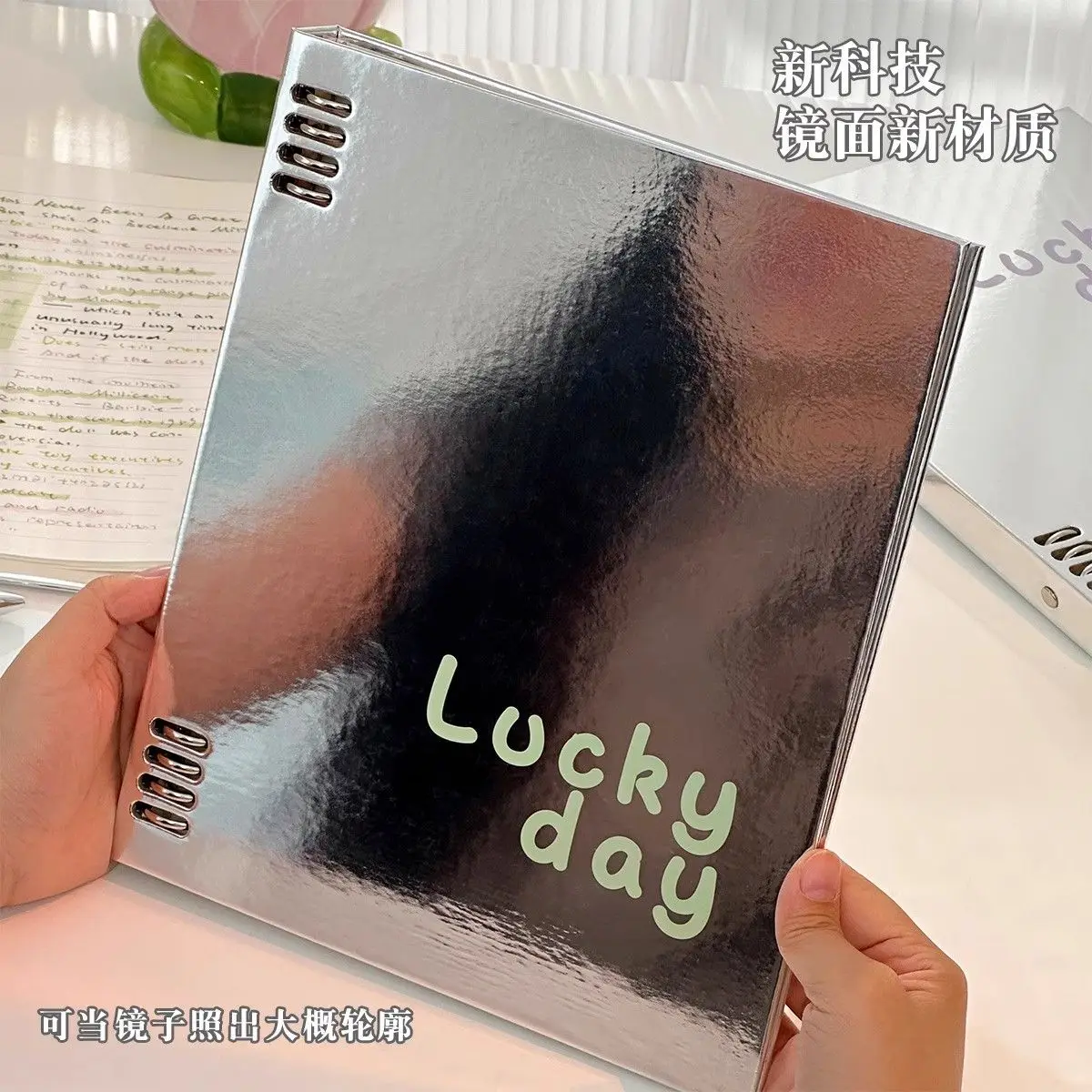 ✨Korean Aesthetic B5 Notebook - Glossy Refillable Journal  Detachable Pages for Students/Office notebooks and journals