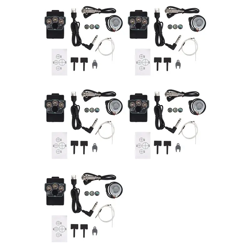 PHILE-5X Guitar Pickup Classical Guitar Pickup Vibration Pickup BT Accompaniment Resonance Pickup 3-Band EQ Equalizer Acoustic