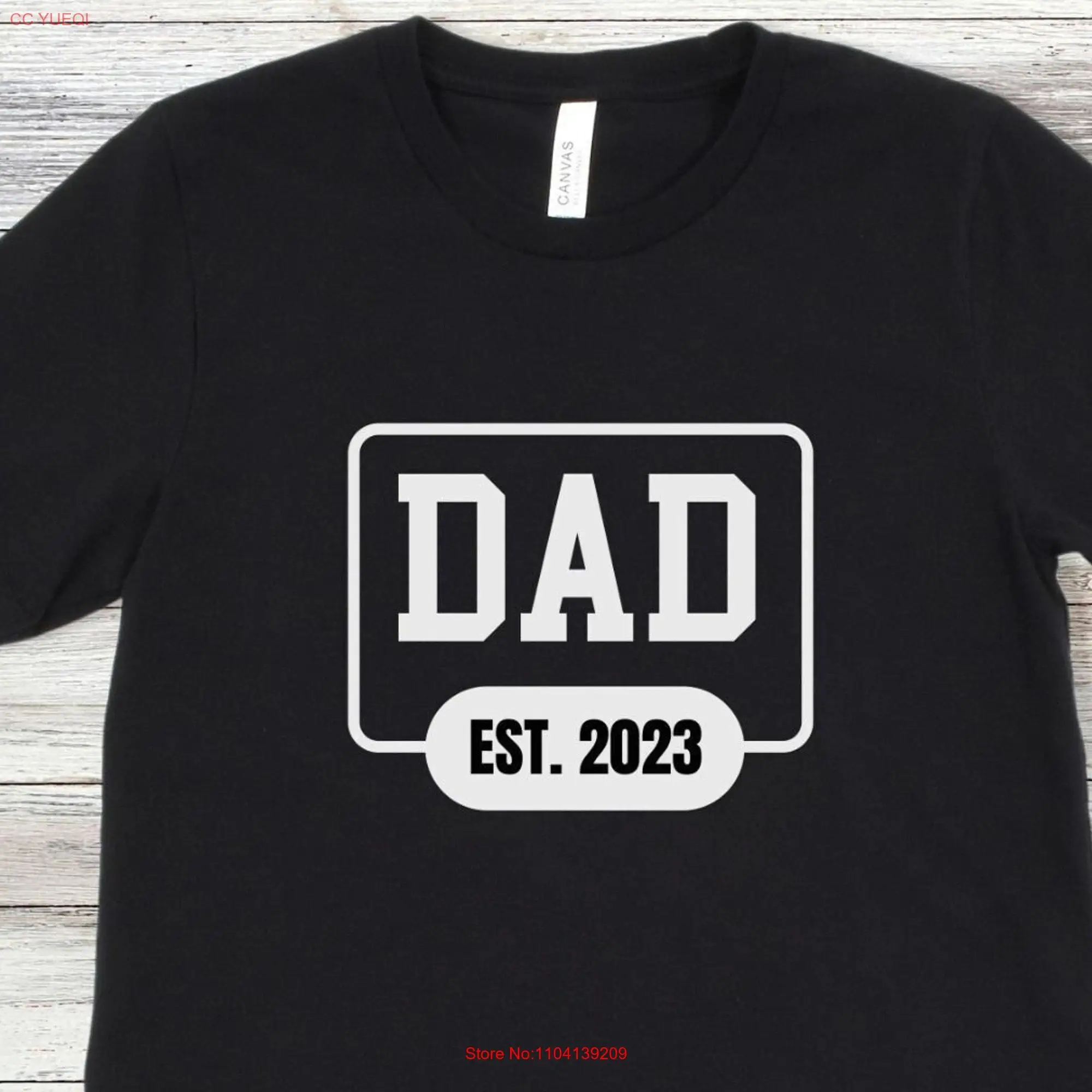 First Time Dad T Shirt for Men Funny Fathers Day New Anniversary Daddy long or short sleeves