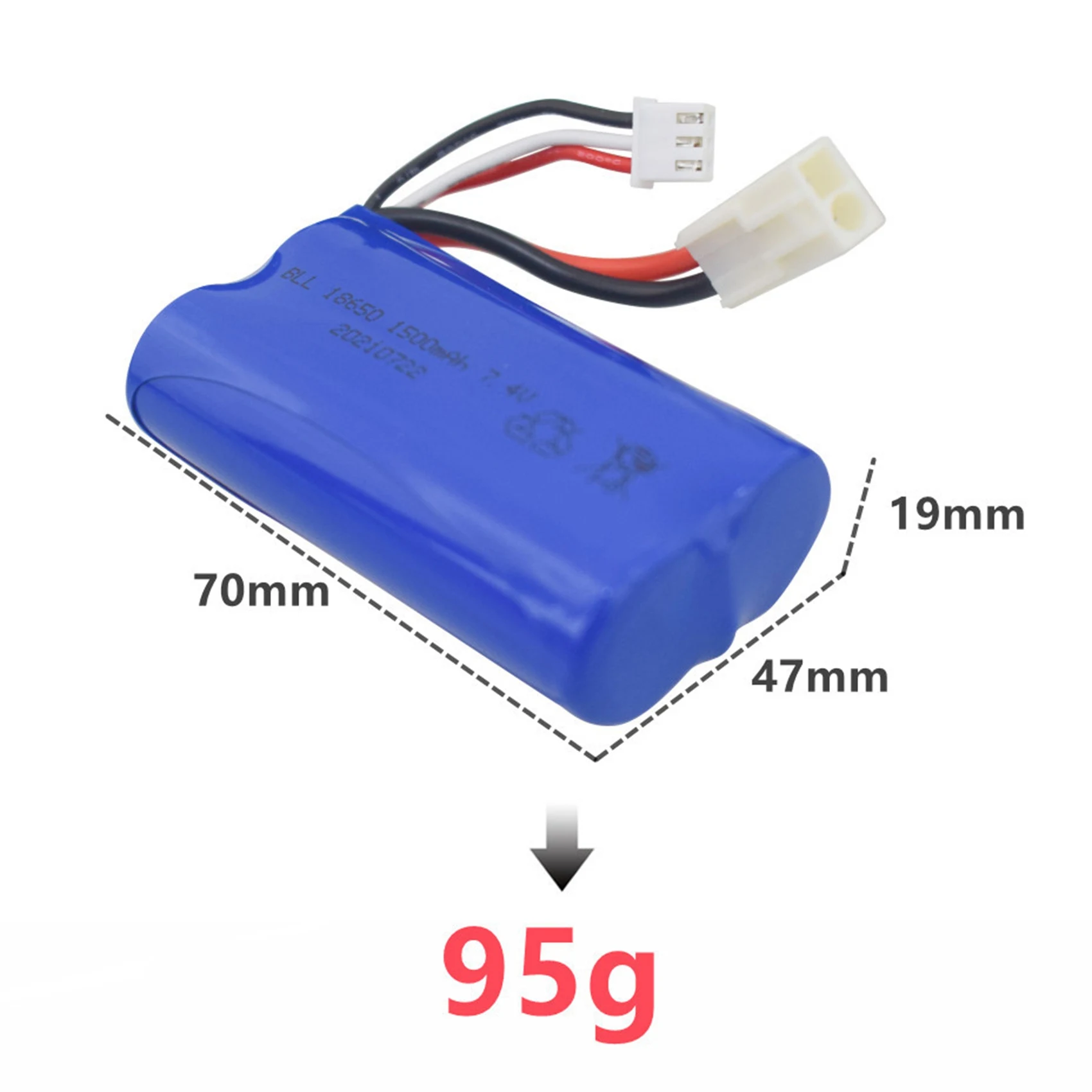 7.4V 1500MAh Lipo Battery for FT009 FX067C HQ955 948 K959 HJ817 816 RC Speed Boat Spare Parts Replace Accessories