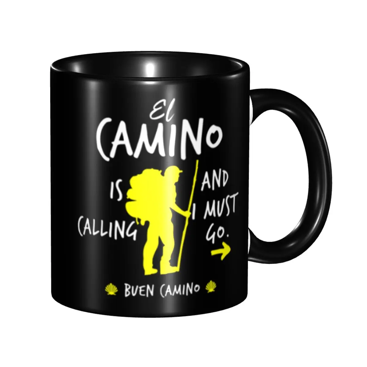 Buen Camino De Santiago Mugs Customized El Camino Is Calling And I Must Go Coffee Ceramic Mug Cup Creative Present