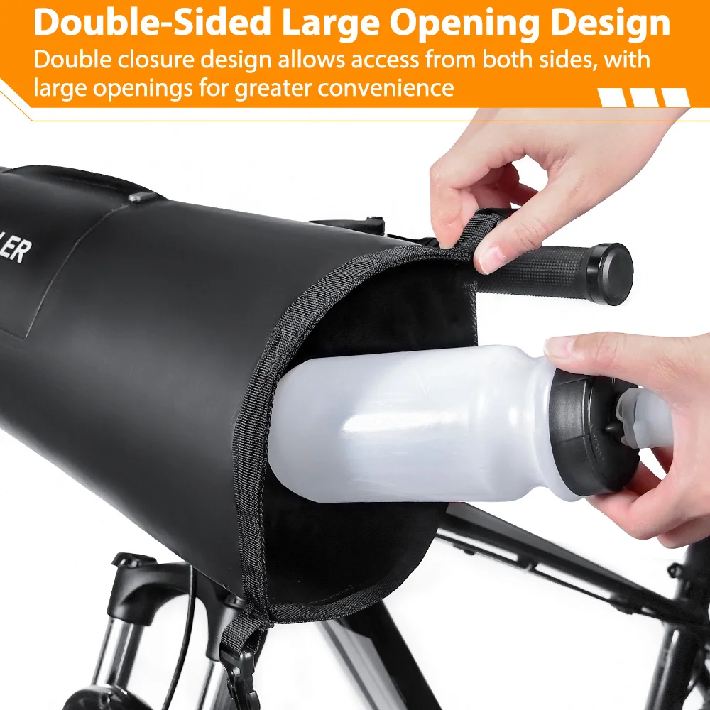 NEWBOLER NEUE 7L Fahrrad Vorne Rohr Tasche Wasserdichte Fahrrad Lenker Korb Pack Radfahren Front Rahmen Pannier Fahrrad Zubehör – Detail 7