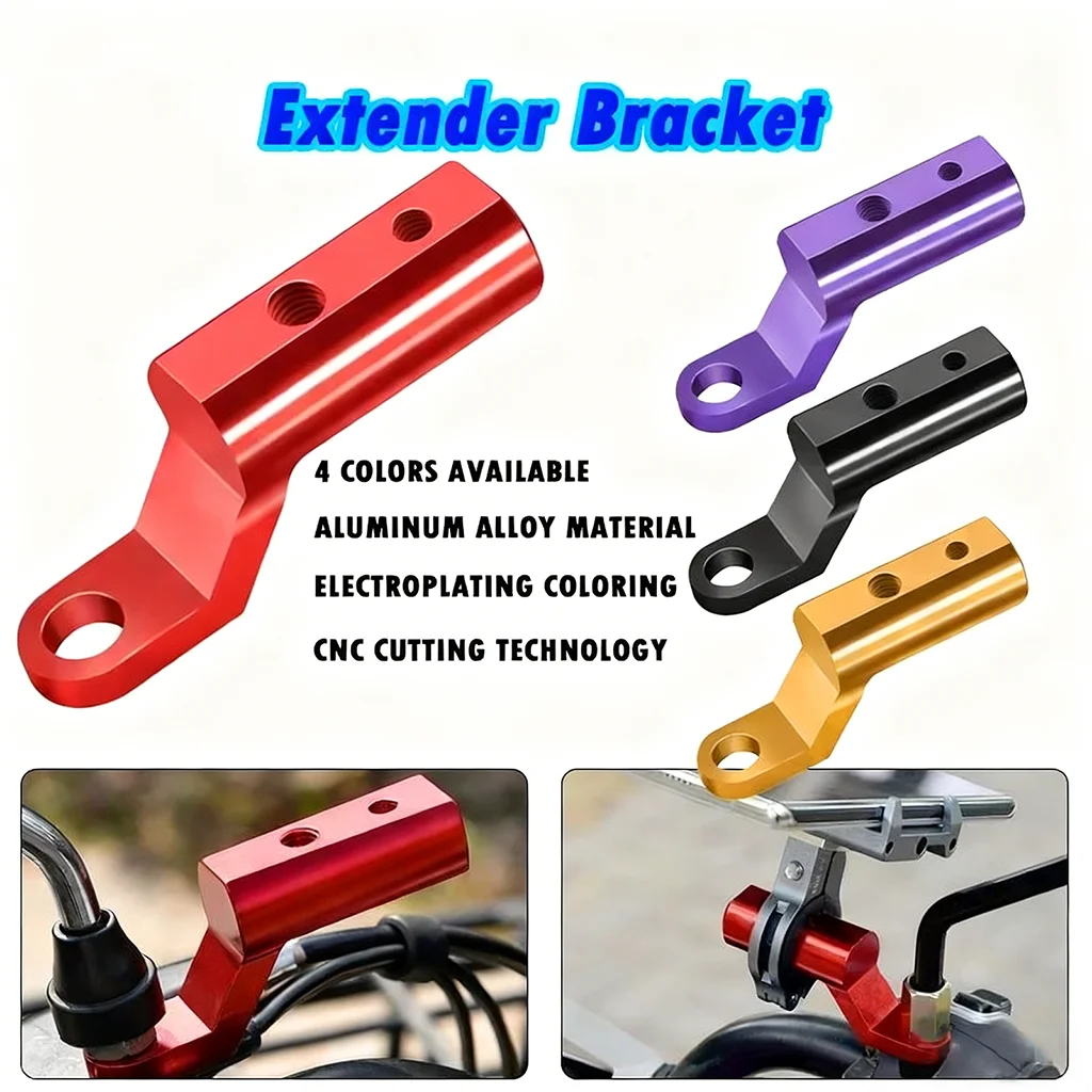 

Аксессуары для модификации мотоцикла из алюминиевого сплава, зеркало заднего вида, держатели для мобильных телефонов, удлинительный кронштейн, светодиодный кронштейн для фар