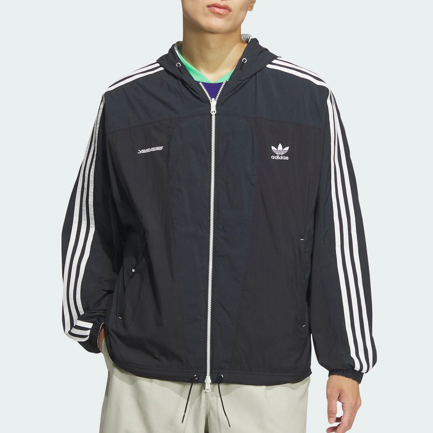 

Adidas оригинальная спортивная куртка унисекс с капюшоном в три полоски JN5816