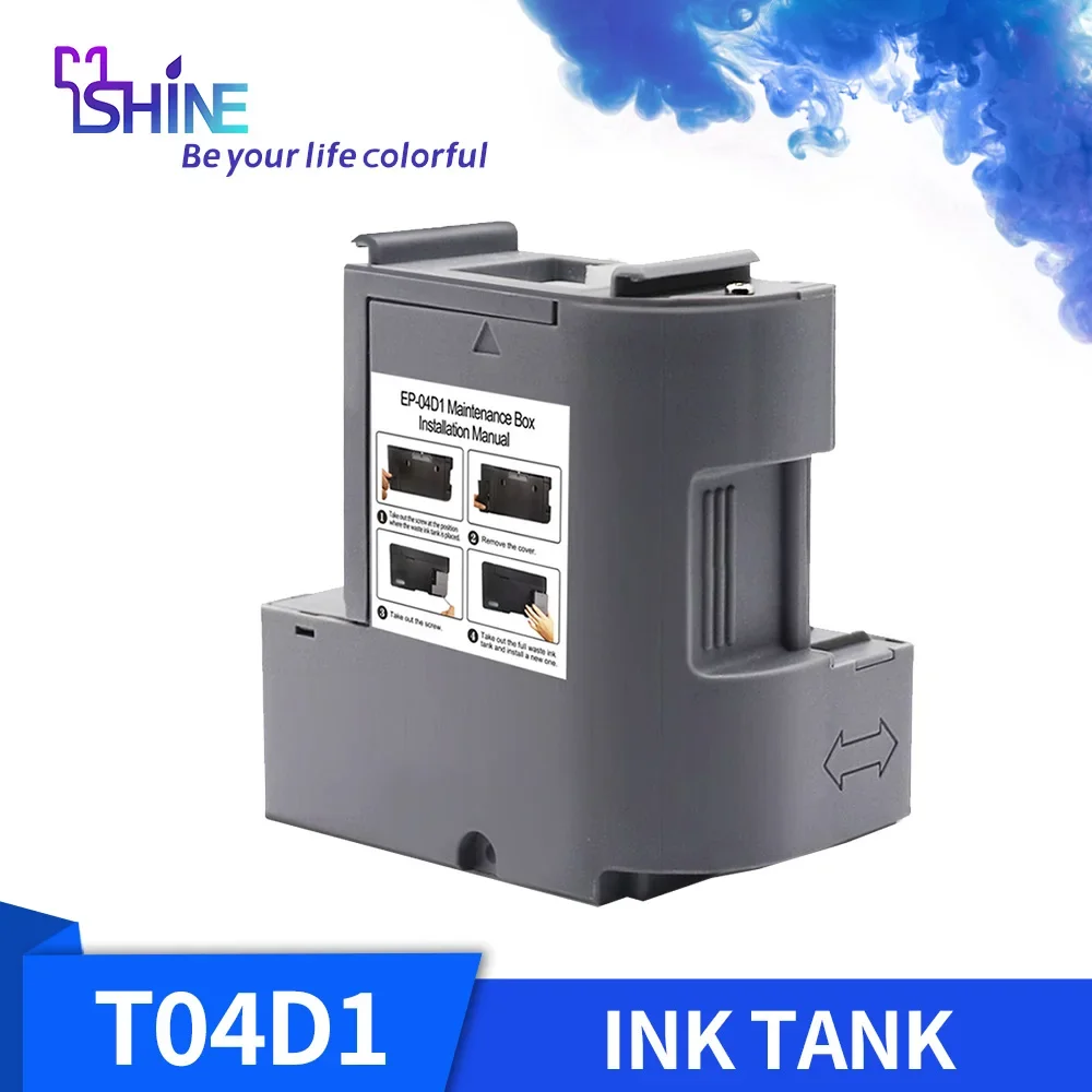 E-04D1 T04D1 T04D100 C13T04D100 Compatible Collector Waste Ink Pad Maintenance Box for Epson XP-5100 ET-M2140 Printer