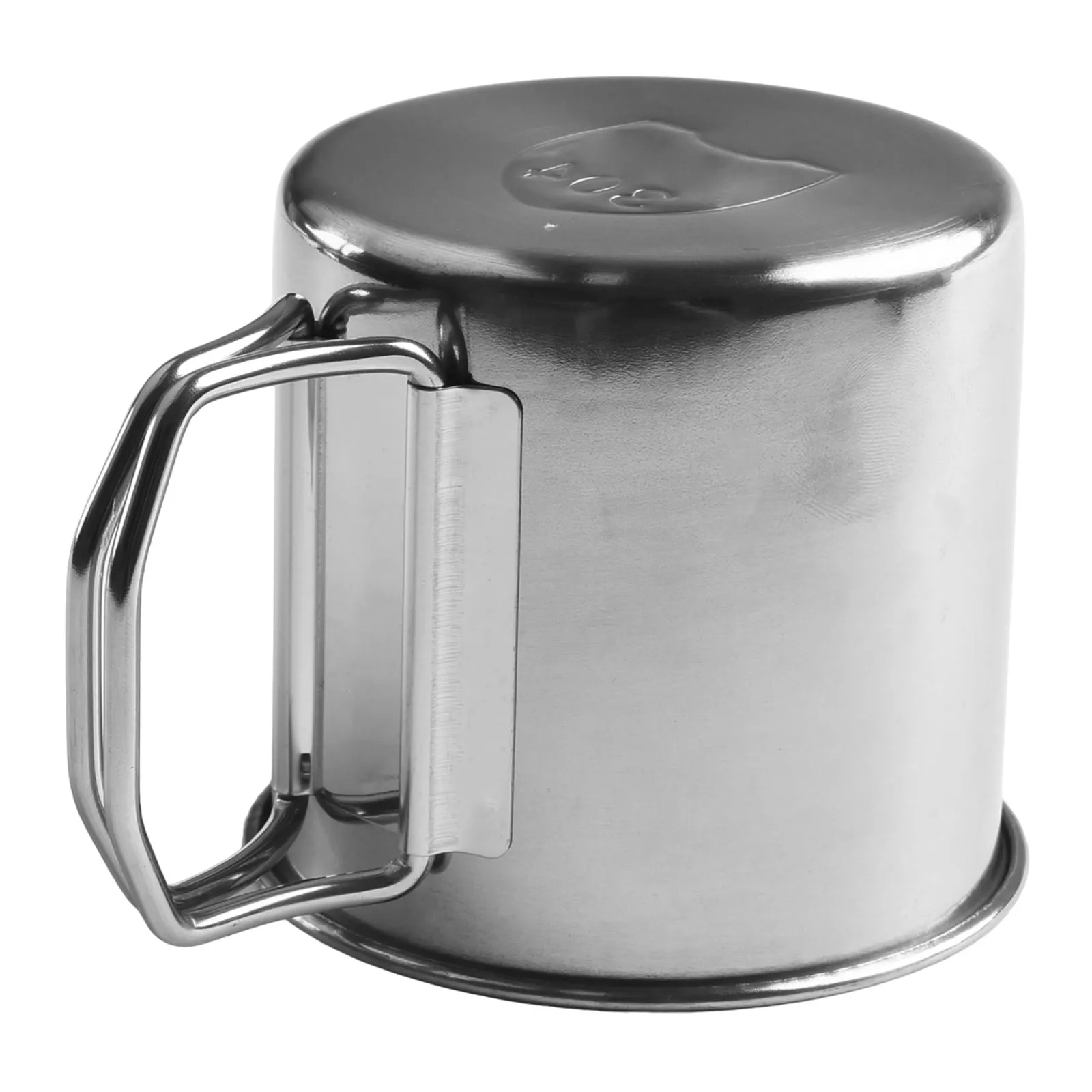 Hot Brandnew Handle Water Cup Silver Titanium Pot 260/350/600/660ML Stainless Steel Folding Handle Lightweight