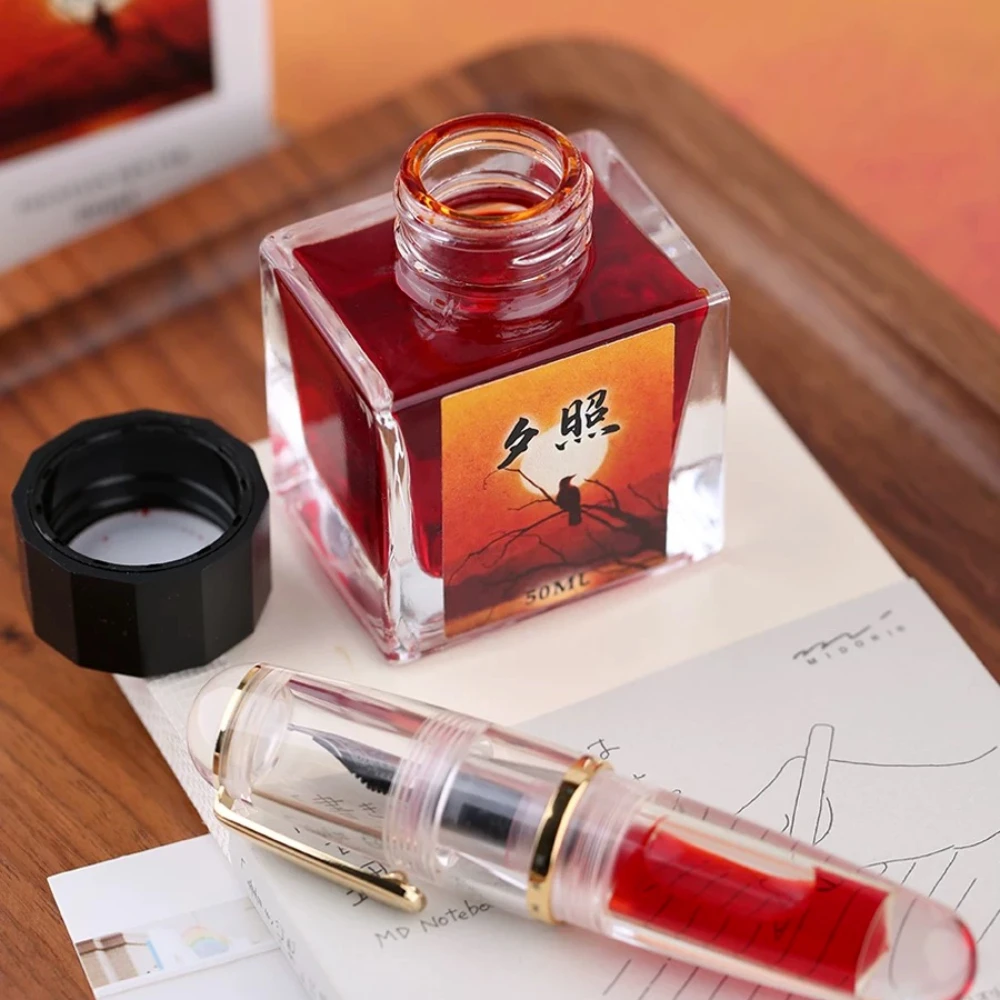 Majohn 50Ml Vulpen Inkt Verschillende Kleur Glas Gebottelde Inkt Navulling Cartridge Voor School Schrijven Kantoor Inkt Benodigdheden Briefpapier