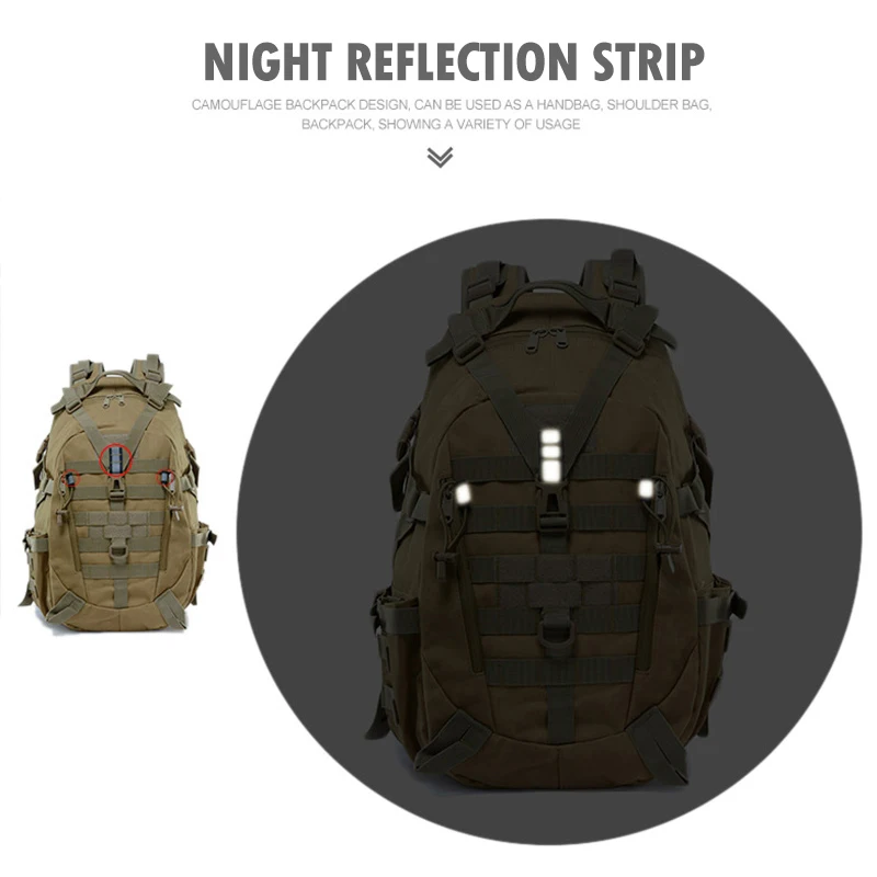 35L Tactical Backpack Waterproof Trekking Fishing Hunting Backpack Travel Rucksacks Tactical Sports Camping Hiking Backpack