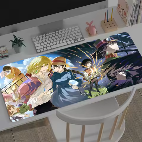 Mousepad Large H-Howls Moving C-Castle Gaming Keyboard Gamer Mouse Pad on The Table Desk Mat coaster Anime PC carpet Mouse Mats
