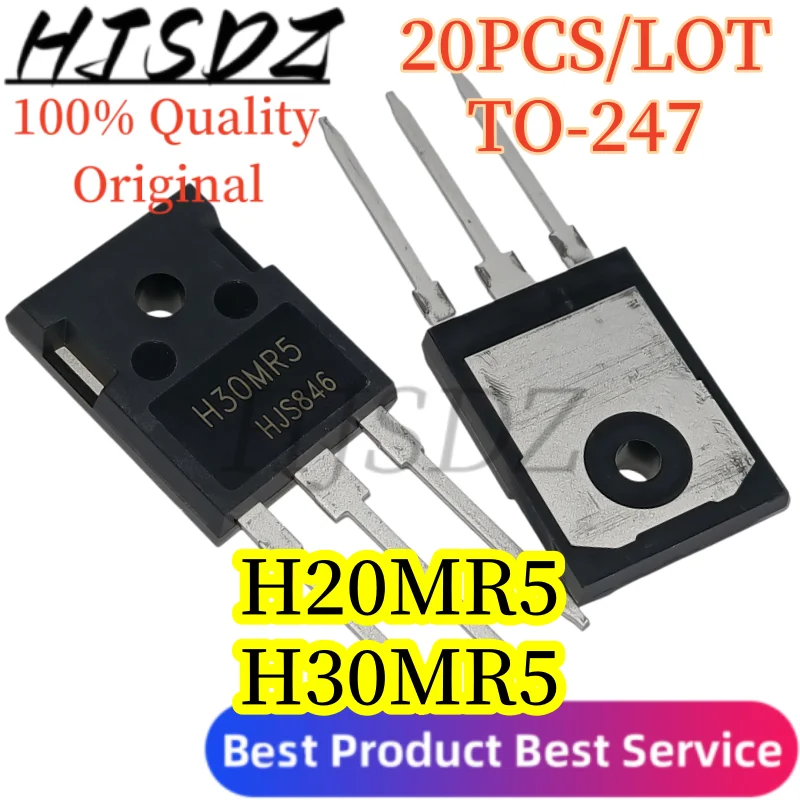 【20PCS/LOT】H20MR5 H30MR5 TO-247 IGBT power transistor; induction cooker high-power switching transistor 20A30 1350