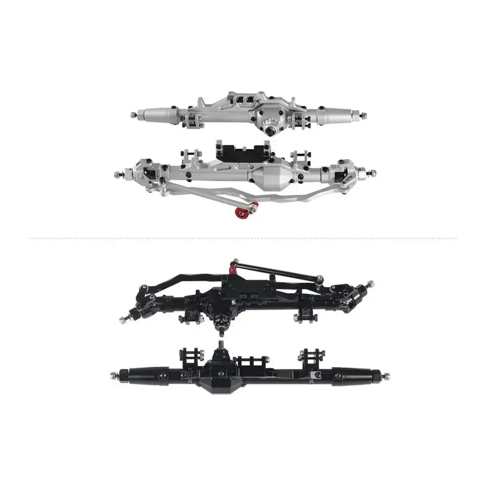 1/10 RC-Autos, komplette Vorder- und Hinterachse aus Aluminiumlegierung für RC Crawler Axial WRAITH Rock Racer 90018 90045 RR10 90048 90053