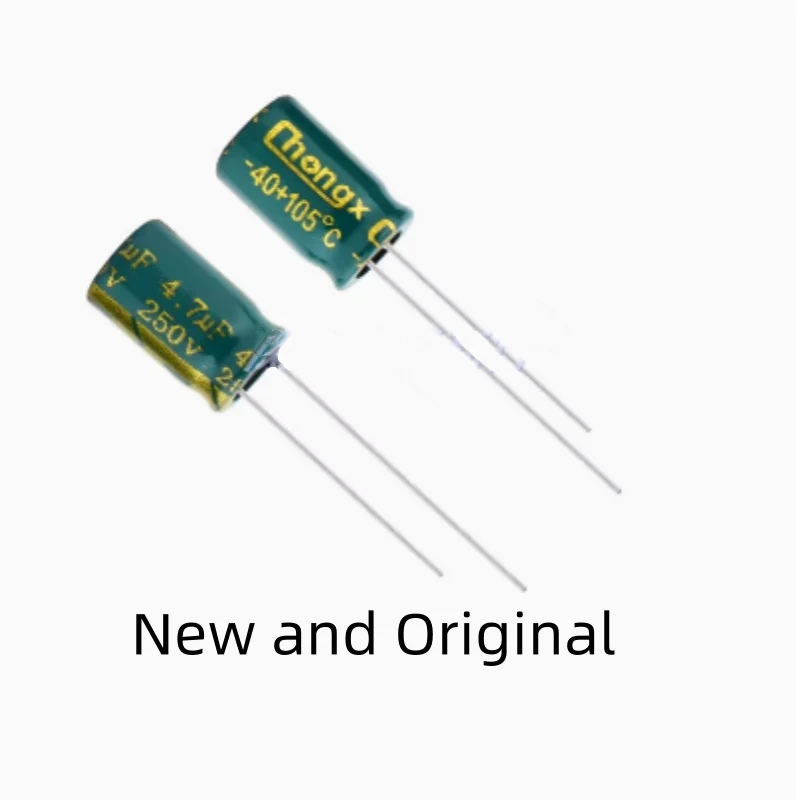 

4.7UF 250V 8X12 Long life high-frequency low resistance high-quality direct insertion electrolytic capacitor