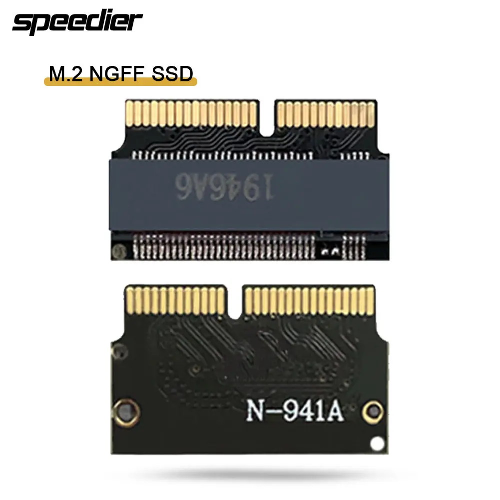 

SSD Adapter Card M.2 NGFF to 2013 A1465 A1466 for 128GB 256GB 512GB Solid State Drive Compatible with Apple MacBook pro
