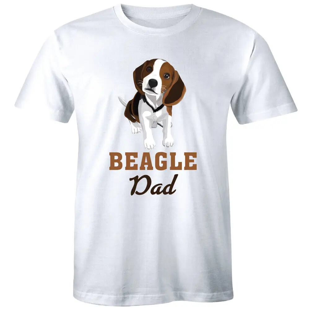 

Beagle Dad Men's T-Shirt Fur Daddy Father's Day Gift Ideas Love Pet Animal Shirt