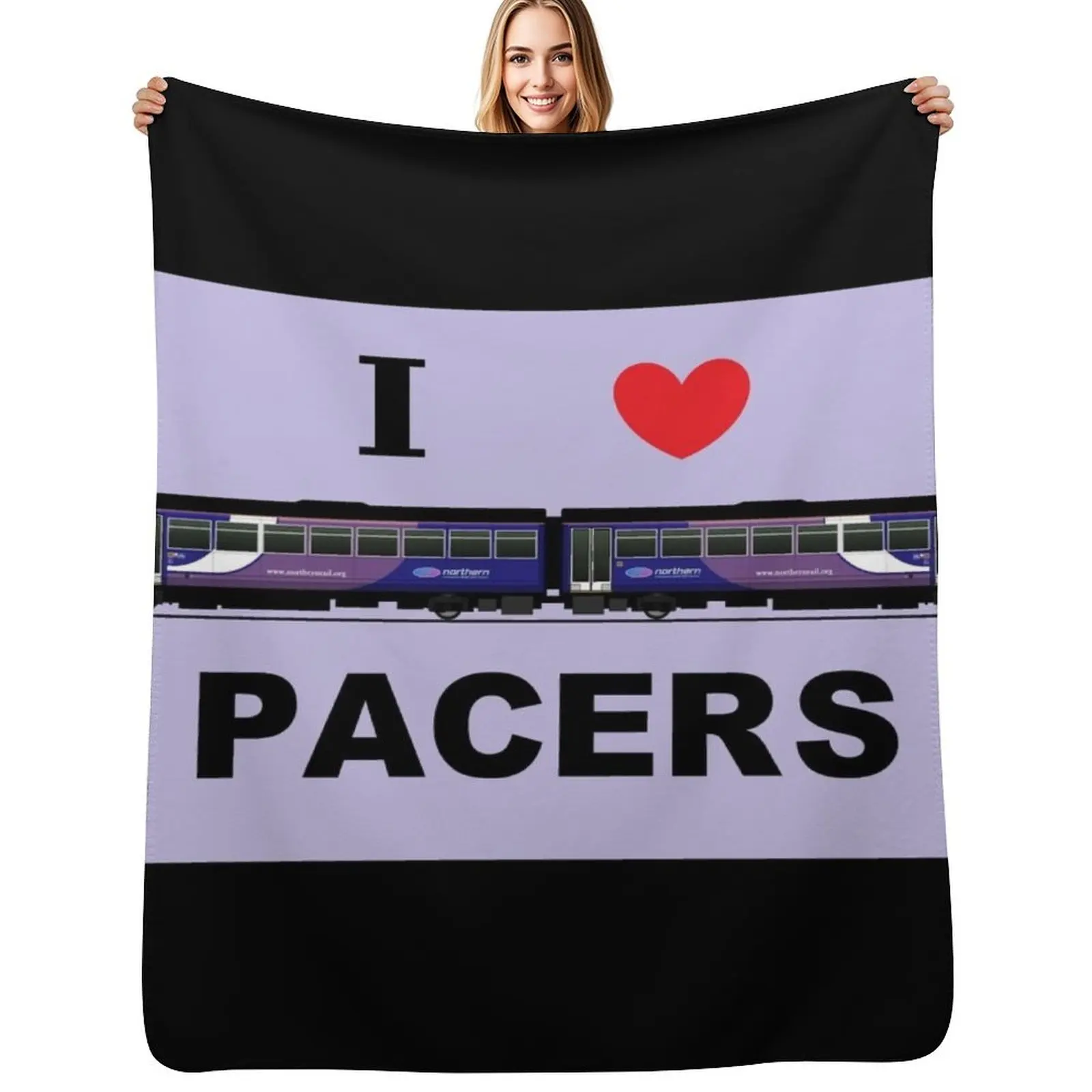 Pacer Locomotive Nothern Rail Throw Blanket Luxurious Soft Blanket Holiday Gift for Family