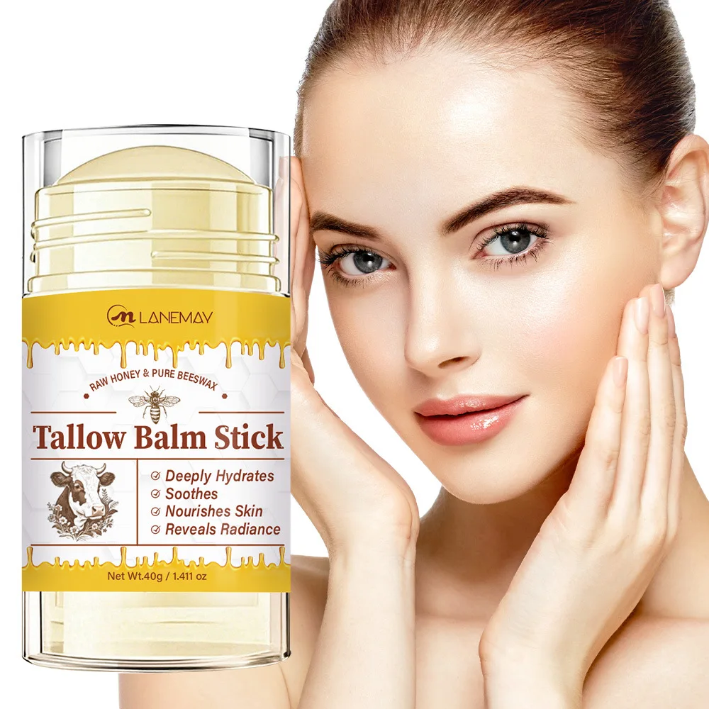 Multipurpose Tallow Balm Stick with Grass-Fed Beef Tallow & Raw Honey | Deeply Hydrates, Soothes & Nourishes Dry Skin 40g