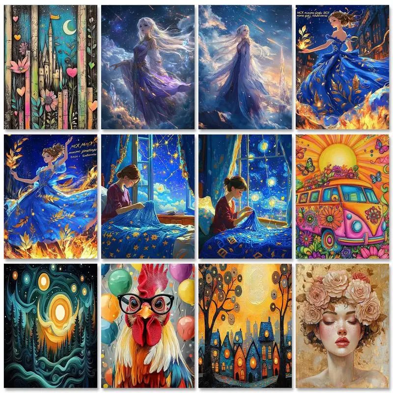 

RUOPOTY Frame Paint By Numbers For Adults Beginners Flowers Women Diy Gift Canvas Painting Acrylic Paints Kits Drawing Diy Gift