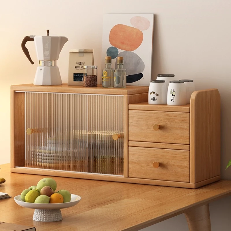 Desktop Storage Shelf Makeup Organizer Layered Cabinet Perfume Box Display Rack Space Saving Durable   Raised Guardrail