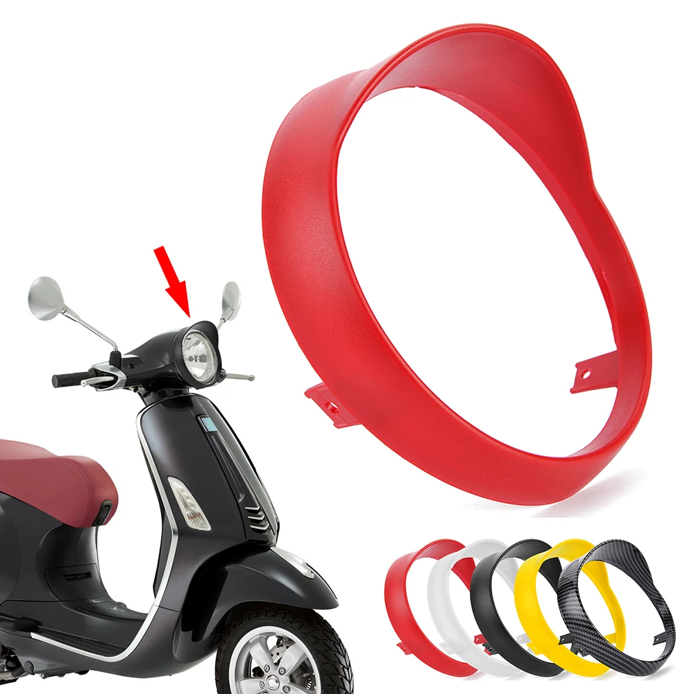 

Передняя передняя фара для мотоцикла, Обрезанное кольцо, козырек, стиль фары головного света, Обложка для Vespa Primavera Весна 125 150-2014