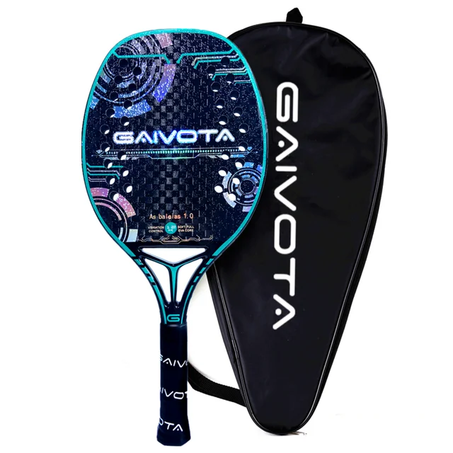 GAIVOTA Beach Tennis Racquet 12K Rough Surface+Backpack GAIVOTA Beach Tennis Racquet 12K Rough Surface+Backpack