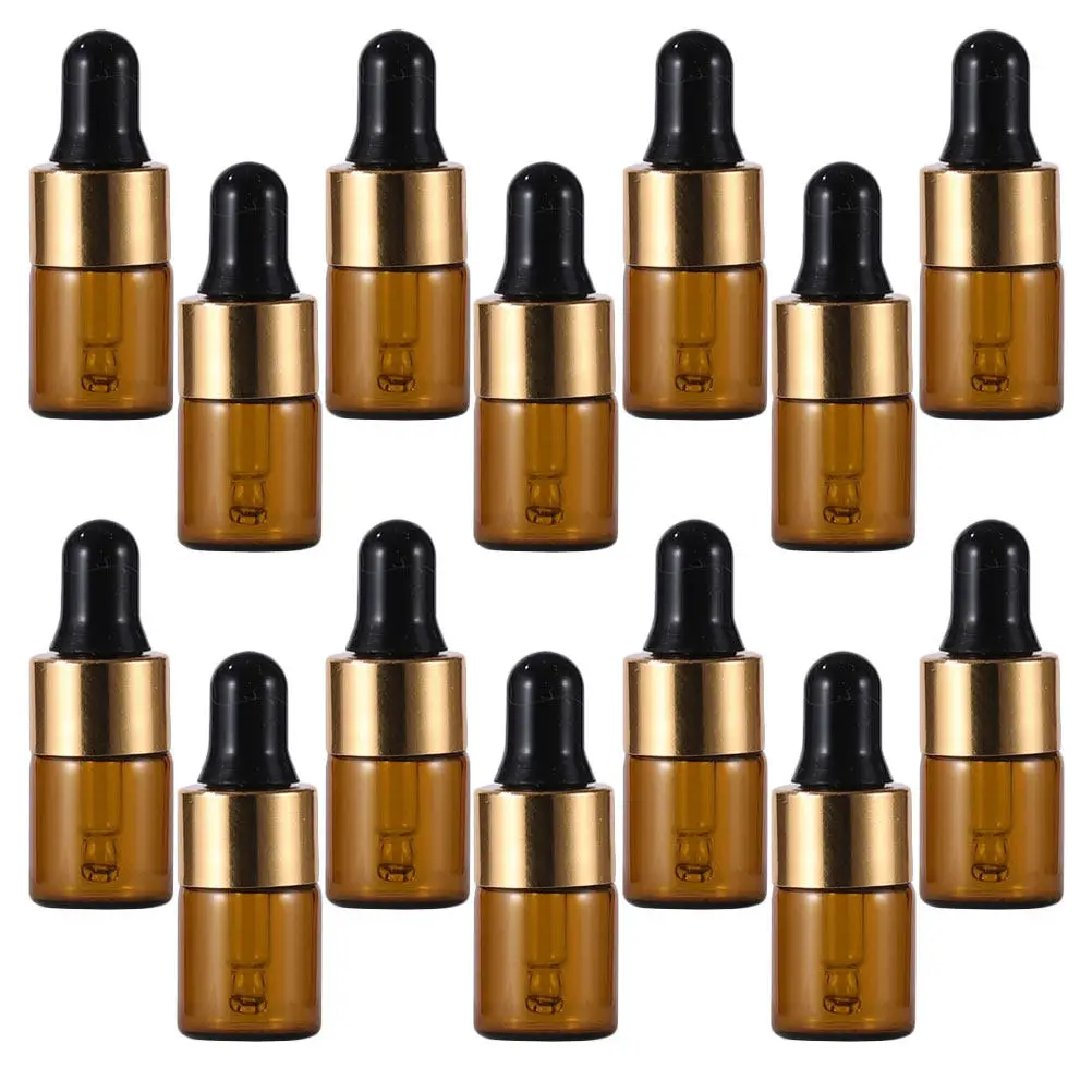 

20Pcs Small Glass Dropper Bottles Essential Oil Containers Portable Empty Bottles for Cosmetics Perfume Aromatherapy Liquid