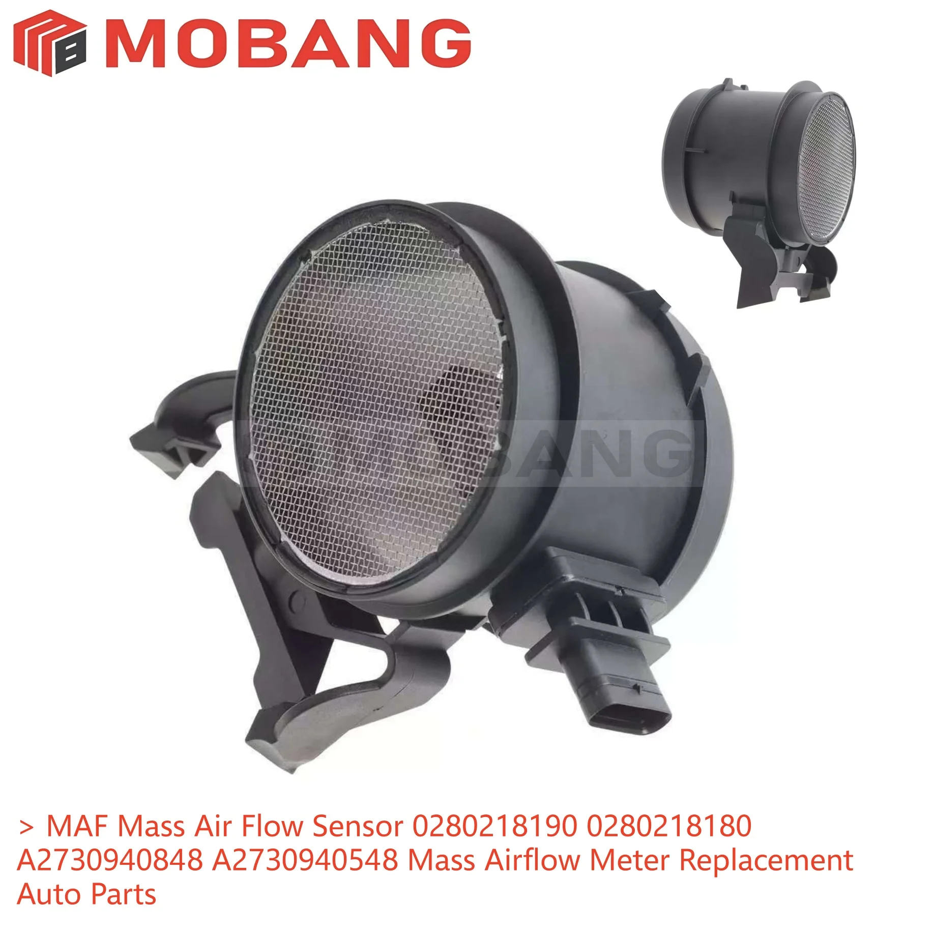 MAF Mass Air Flow Sensor 0280218190 0280218180 A2730940848 A2730940548 Mass Airflow Meter Replacement Auto Parts