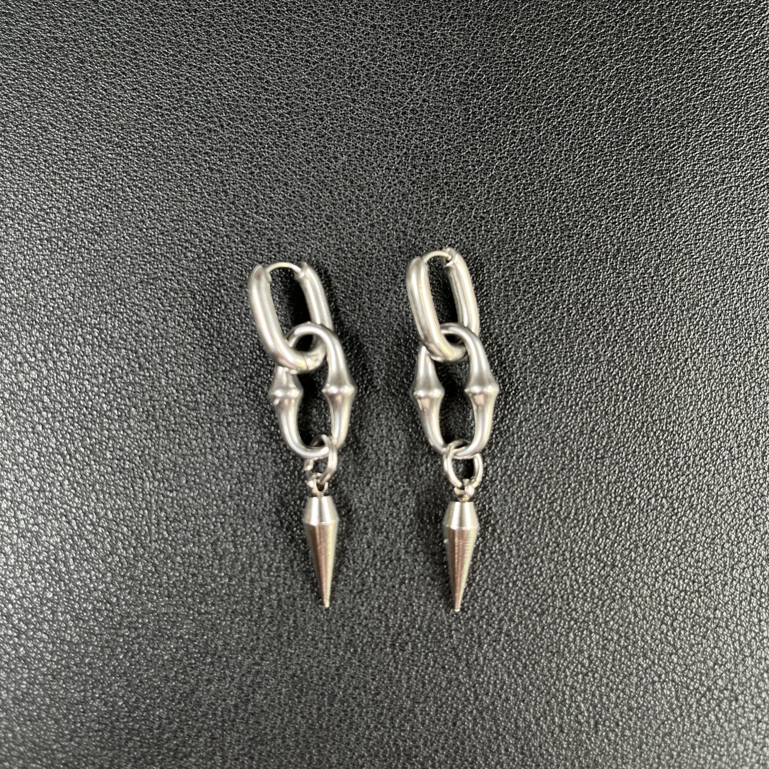 Punk Grunge Rock Nieten Kette Ohrringe Coole Mode Geometrische Tropfen Ohrringe Goth Ästhetischen Charme Schmuck Hip Hop Zubehör