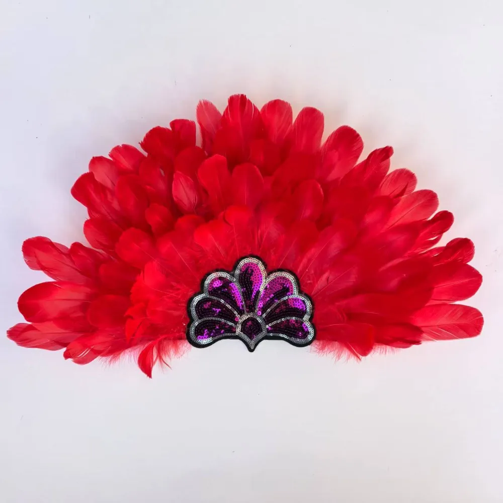 الهندي ريشة غطاء الرأس البوهيمي أوزة ريشة غطاء الرأس عقال صور الكرة زي حفلة اكسسوارات الدعائم #4