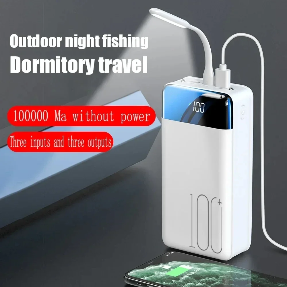 Power Bank 100000mAh QC PD 3.0 Fast Charging Powerbank 100000mAh External Battery Charger Poverbank For iPhone Xiaomi Samsung