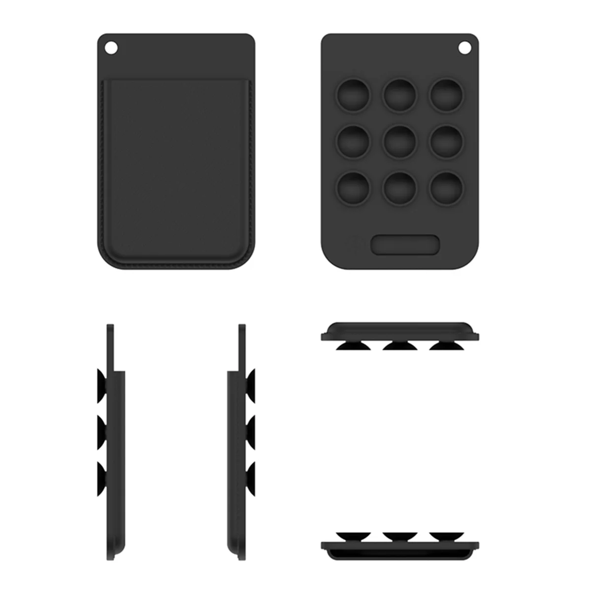 حافظة واقية من السيليكون A07I لجهاز PLAUD Note AI Voice Recorder غطاء ناعم مقاوم للصدمات ومضاد للخدش باللون الأسود #1