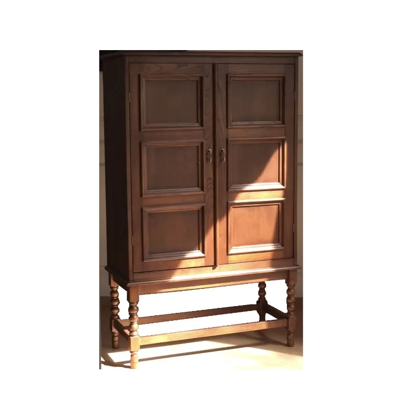 

wood storage cabinet, household bookcase, entrance, living room, study storage vertical cabinet, antique small apartment