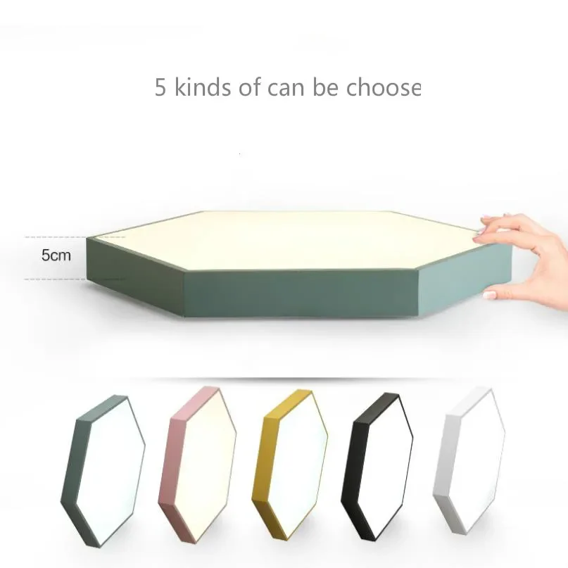 E مسدس سامسونج LED ضوء السقف الحديث الحديد الاكريليك مصباح داخلي المطبخ غرفة نوم الشرفة الديكور تركيب المصابيح AC110-265V