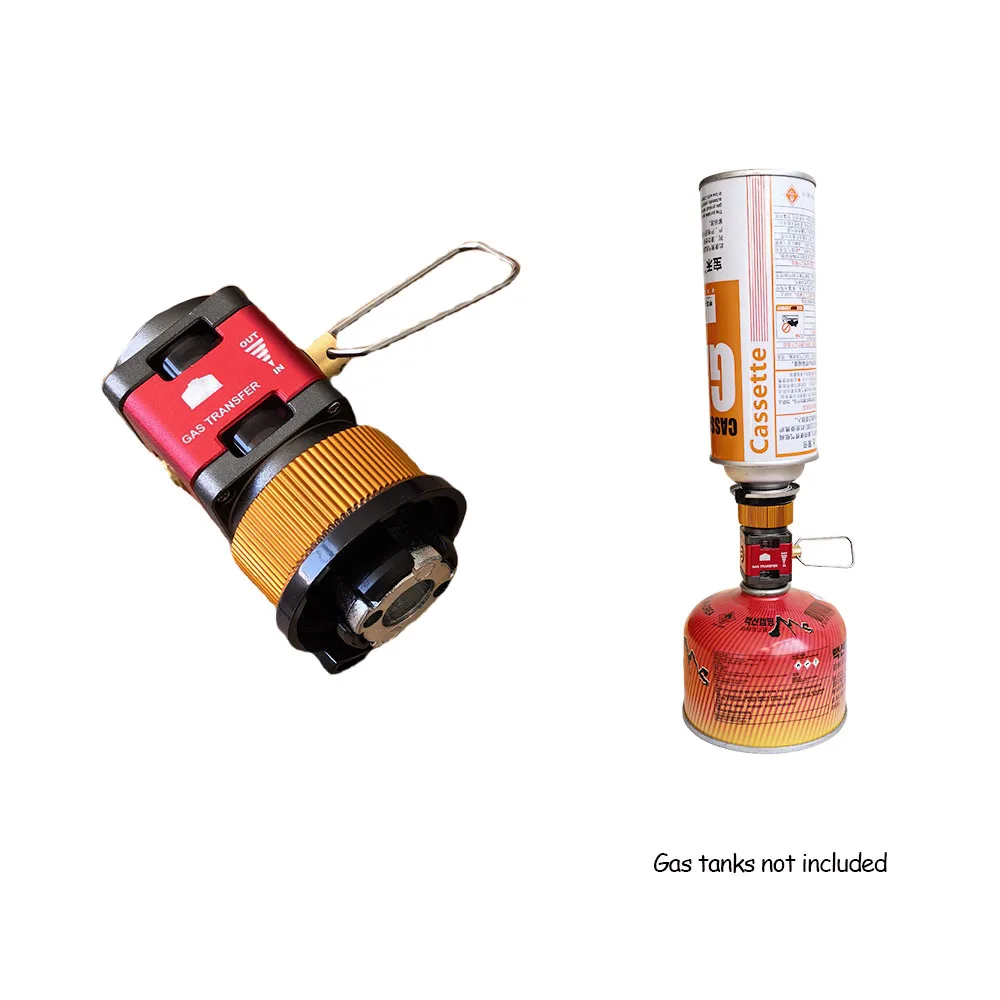 التخييم في الهواء الطلق خزان الغاز البصرية محول خزان الغاز عبوة محول Isobutane/Butane المتبادل تهمة محول الغاز صمام التجميع