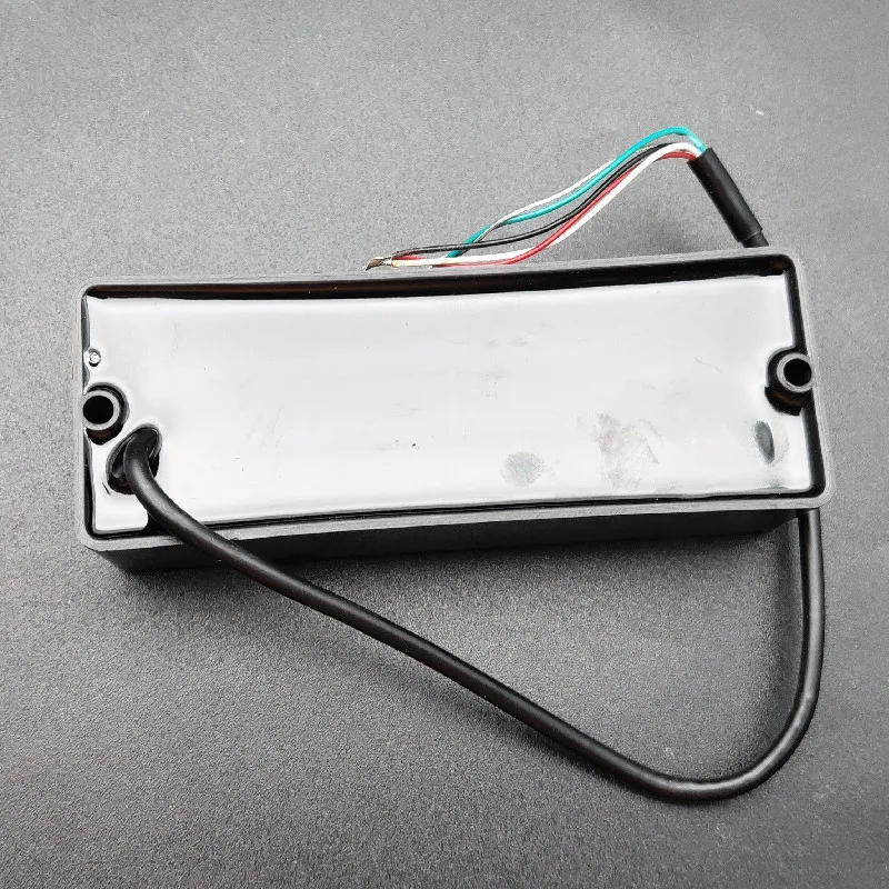 Soapbar scellé à 4/5/6 cordes, 2 trous, guitare basse, 5 cordes, Double bobine, Humbucker, 101x37.5mm, aimant en céramique noir