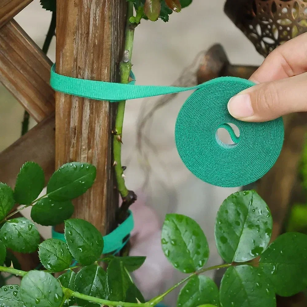 Pflanzenbinder, verstellbar, selbstklebend, für Pflanzen, Nylon, Kabelhaken, Schlaufenunterstützung, Gartenschnur, Verband, wiederverwendbare Verschlussbandstreifen – Detail 4