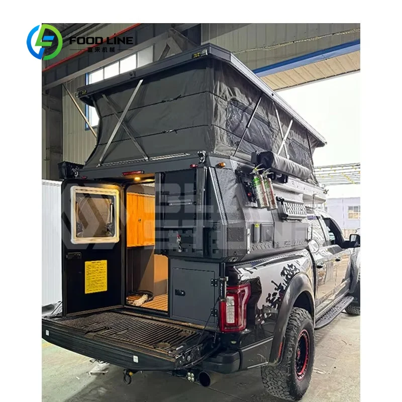 Customized Pop Up Truck Camper With Aluminum Skin And Rear Entry For Off Road Adventure Bulk Order Good Discount