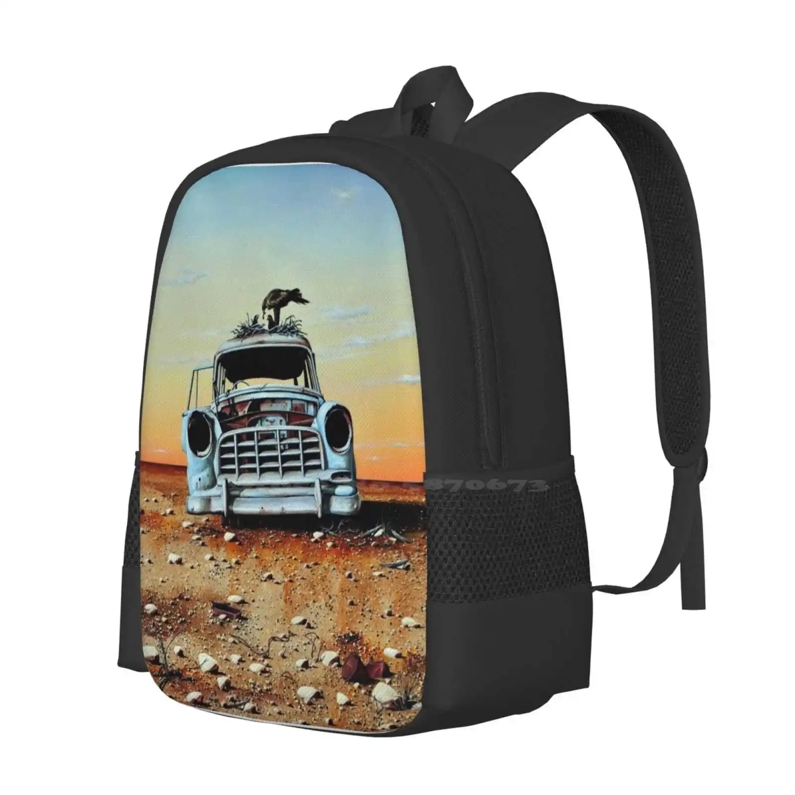 Old Holdens Never Die Ii Hot Sale Backpack Fashion Bags John Murray Artist Acrylic Colourful Funny Witty Humour Smile Outback