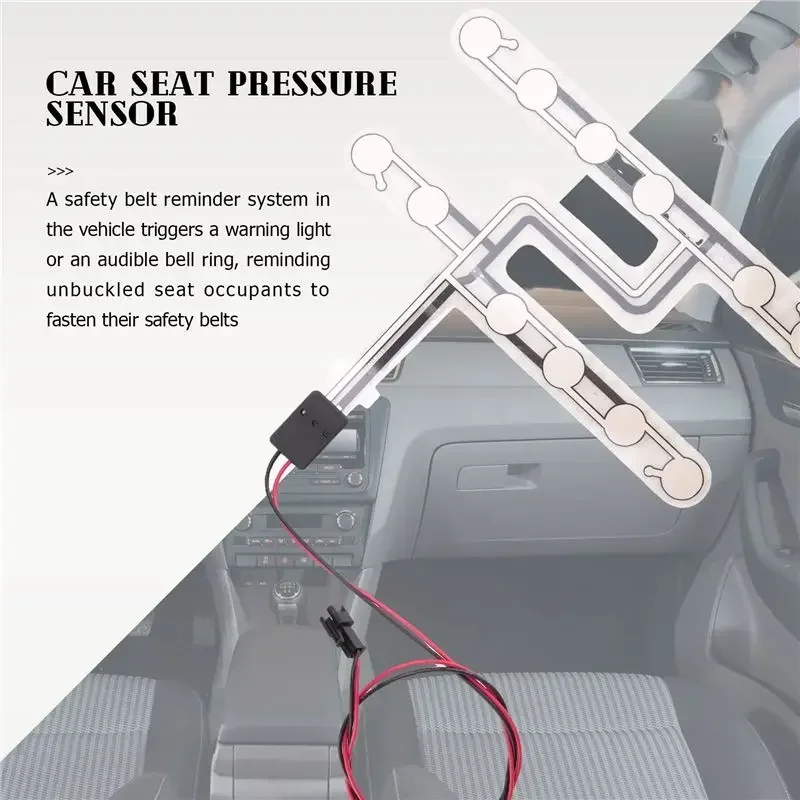 Universal Car Seat Pressure Sensor Safety Belt Warning Reminder Pad Occupied Seated Occupancy Alarm Accessory for Car Truck Bus