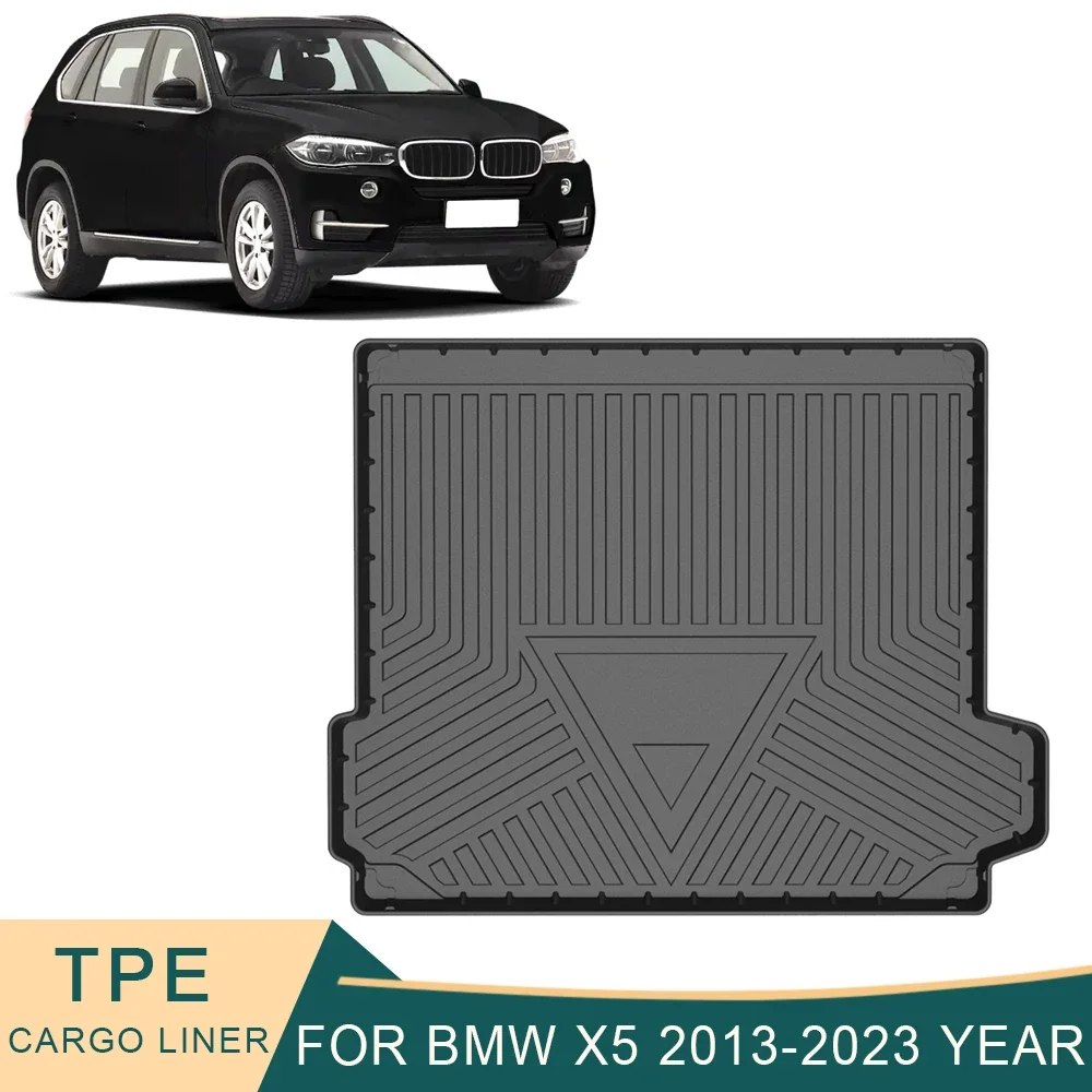 

For BMW X5 F15 2013-2023 Car Cargo Liner All-Weather TPE Non-slip Trunk Mats Waterproof Boot Tray Carpet Interior Accessories