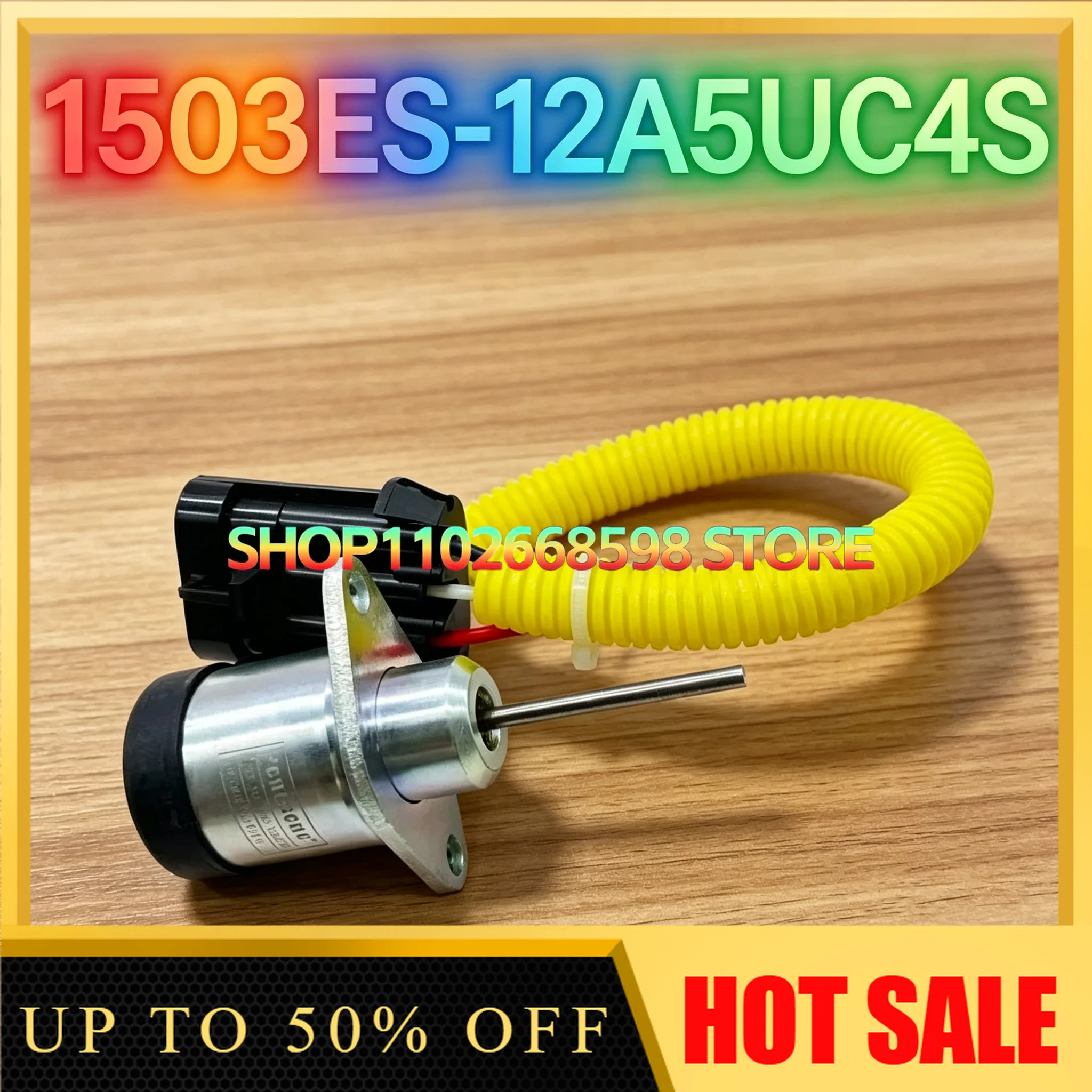 Solenoid Valve Switch 12V Accessories Part Number 1503ES-12A5UC4S Excavator Engine Flare-Off for Construction Equipment