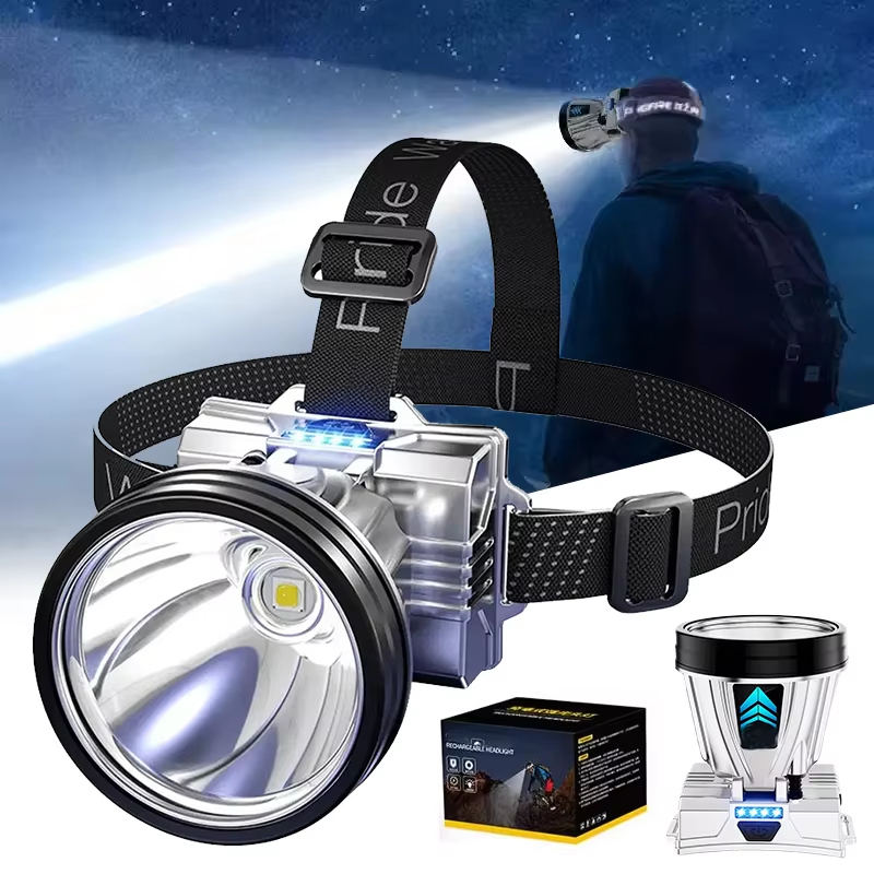  10000mAh Rechargeable Super Bright Headlamp High Power Waterproof Emergency Fishing Camping Lantern Head Flashlight 