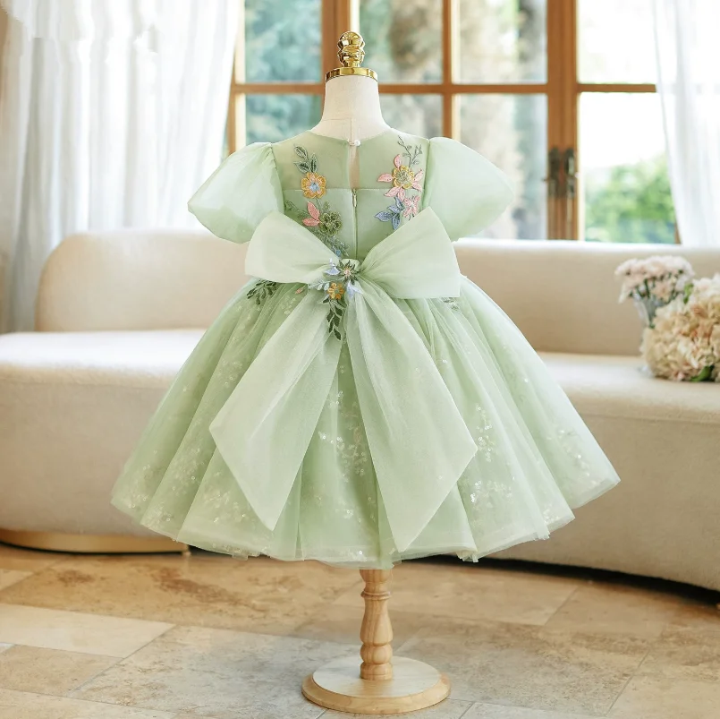 Neue Kinder-Hochzeitskleidung, Gastgeberin-Kleid für Klavierauftritte, Geburtstagsfeier-Mädchenkleider A5072, Großhandel für Mädchen-Abendkleider – Detail 5