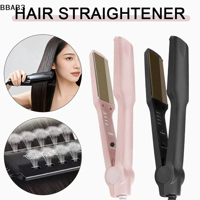 

【B】Hair Straightening Irons Dual Use Fast Warm-up Thermal Professional Ceramic Heating Plate For Straightening Curling Air Bangs
