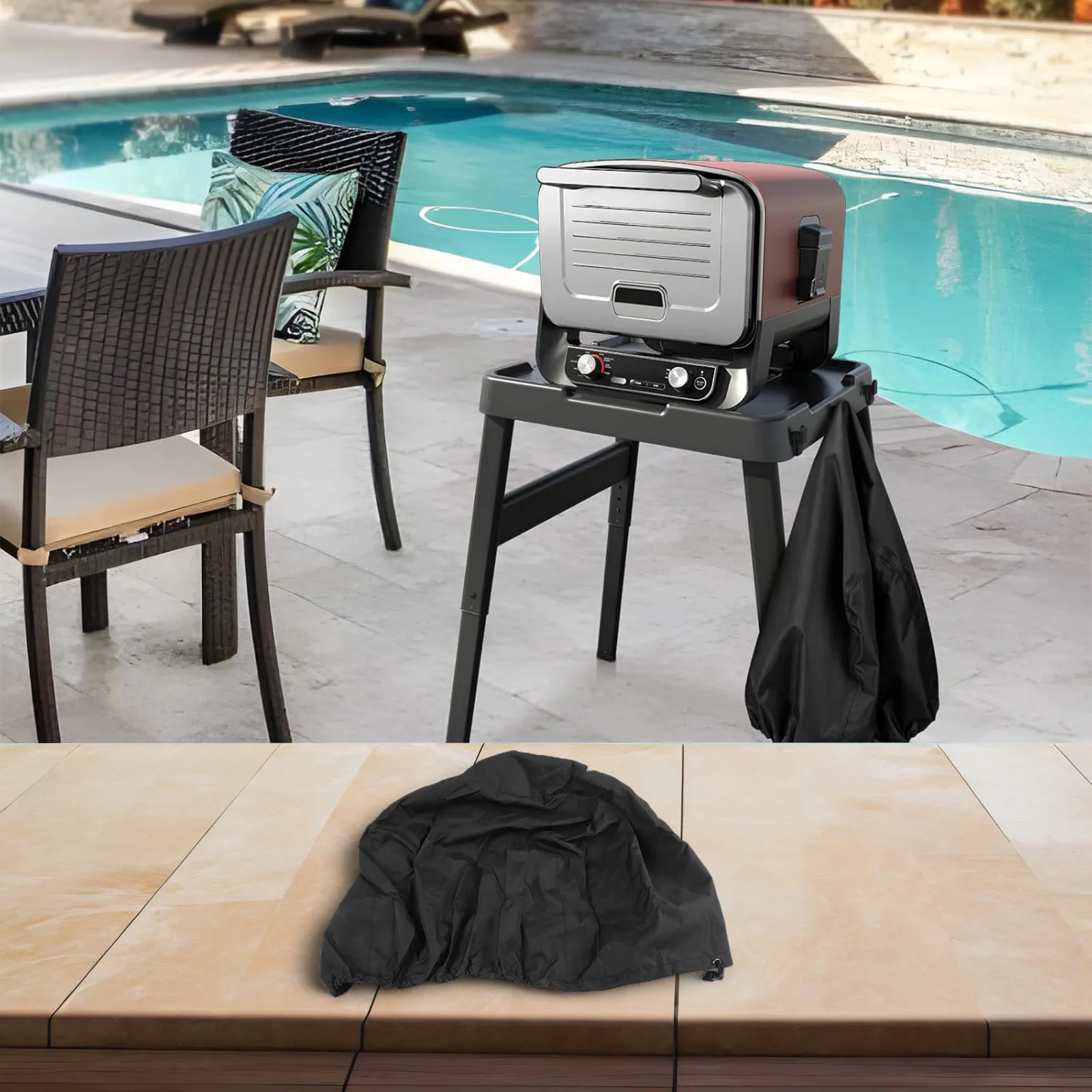 Outdoor Protective Cover for Pizza Ovens Compatible with For OO100/OO101 Weather Resistant and Securely Fitted