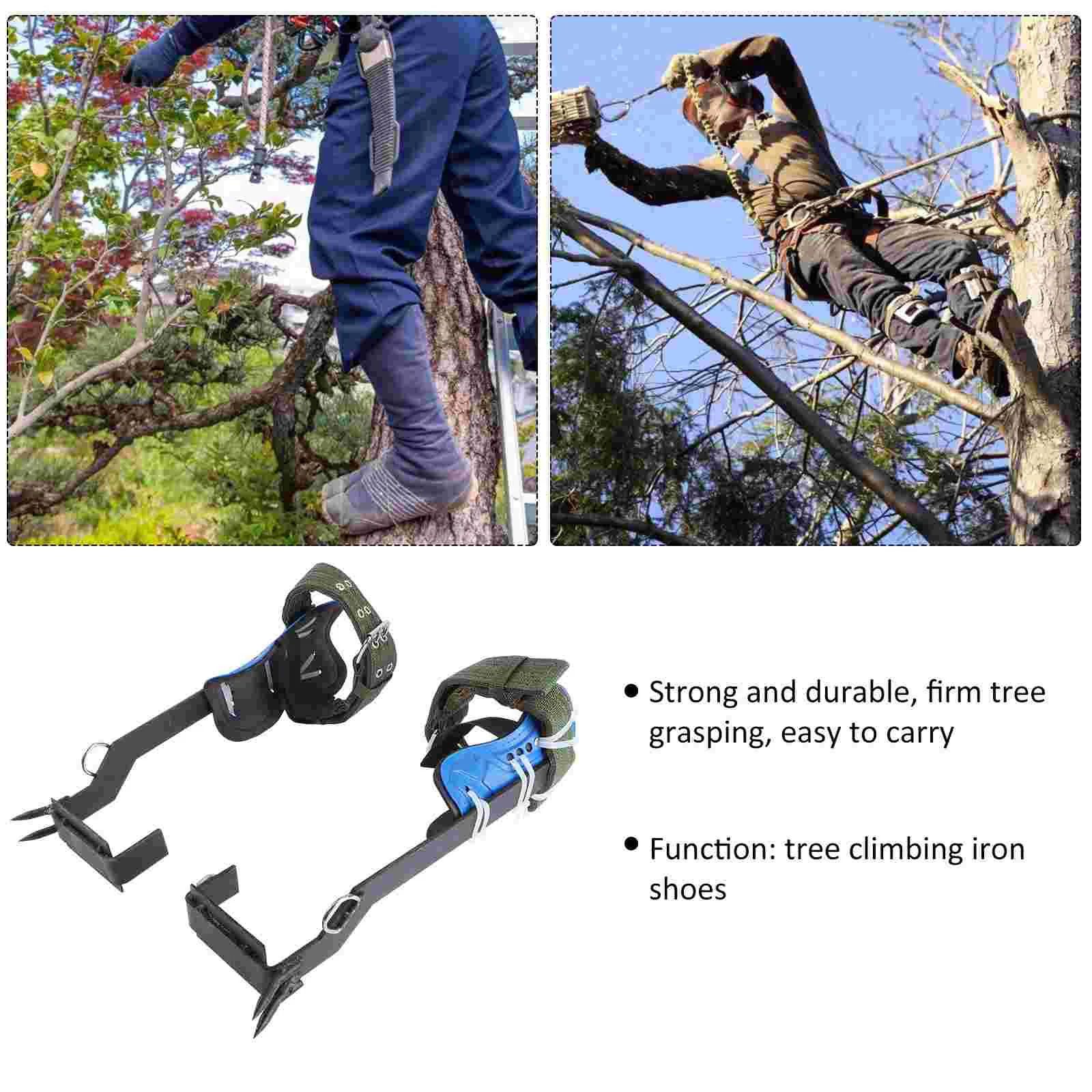 for Shoes Tree Climbing Man Ladder Stand Iron Adjustable Spikes Aid