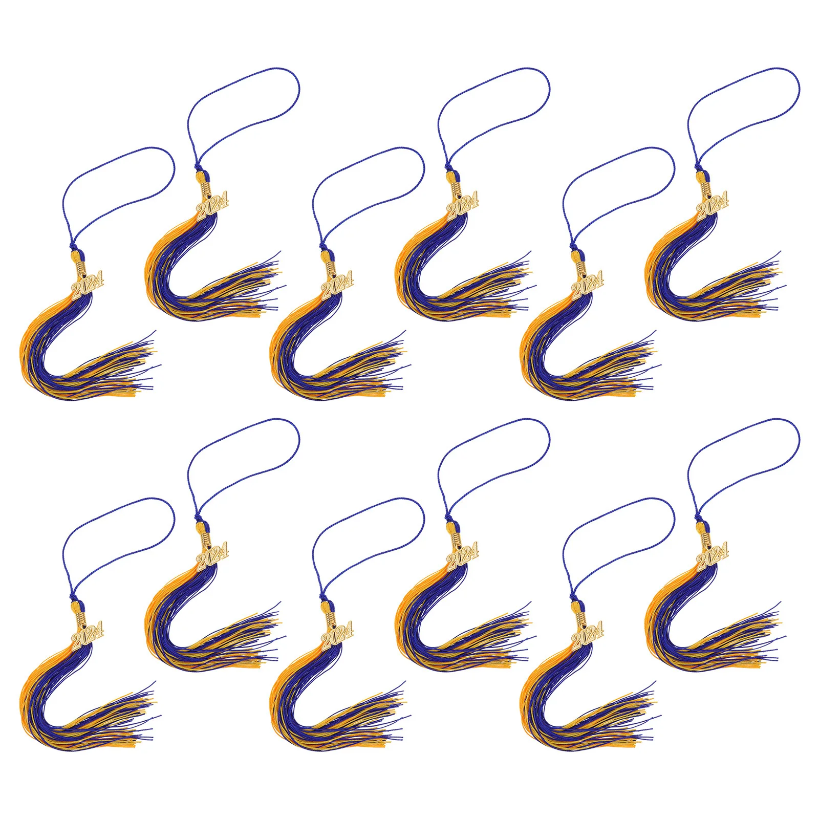 

12Pcs Graduation Tassels Academic Cap Decorations 2024 Charm Cap Tassels Graduation Hat Accessories Elegant Design